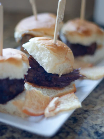 BBQ Citrus Brisket Sliders