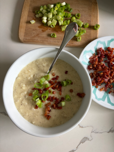 Cauliflower Potato Cheese Soup