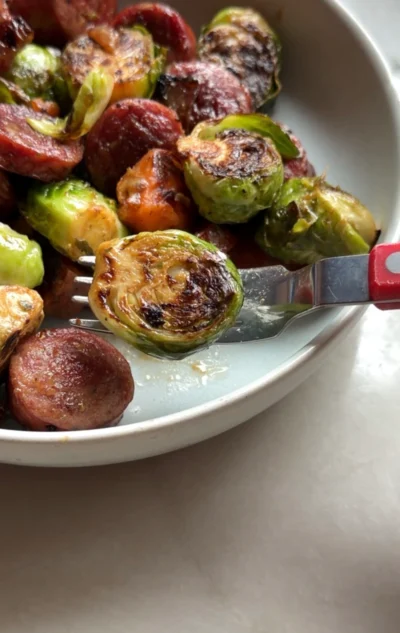 Blackstone sausage and veggie hash