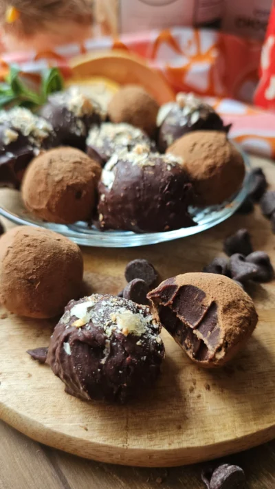 Grapefruit Tamari Chocolate Cornmilk Truffles