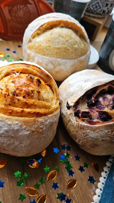 Game Day Mini Sourdough Loaves