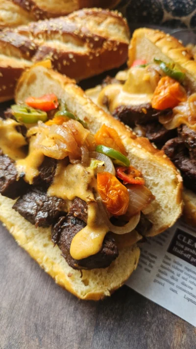 Guinness Braised Beef & Cheese Sandwiches