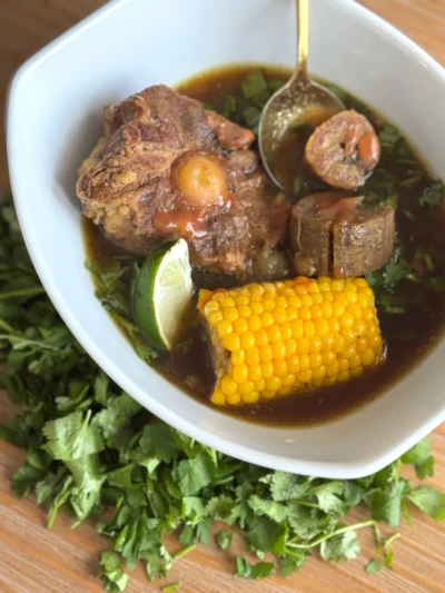 Adobo Crusted Oxtail Soup  (GF/DF)