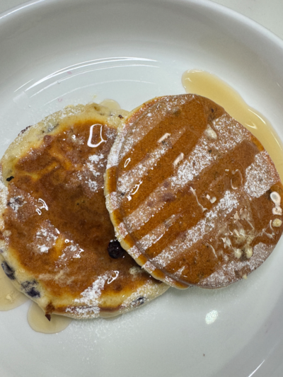 Lemon Blueberry High Protein Pancakes