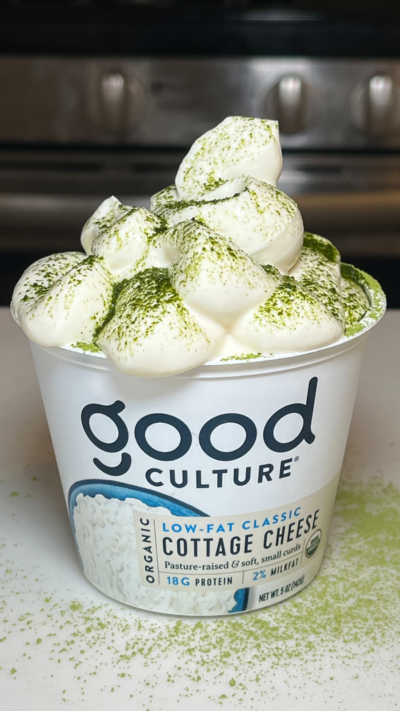 Matcha Crème Cottage Cheese Cup