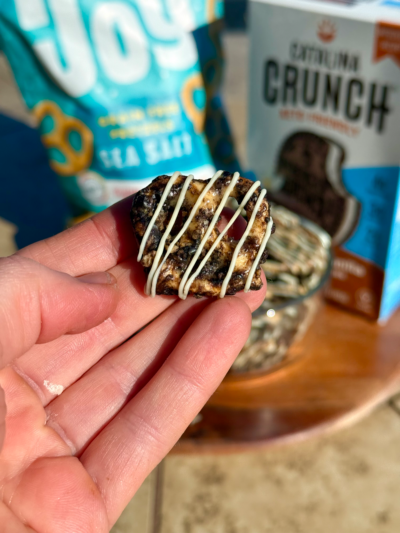 cookies & cream protein pretzels