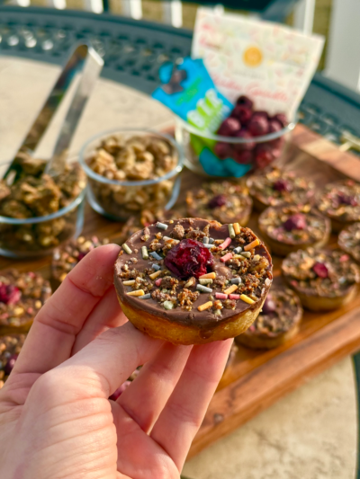 hot fudge sundae protein cheesecake bites