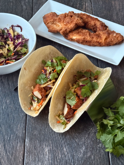 Crispy Chicken Asian Tacos