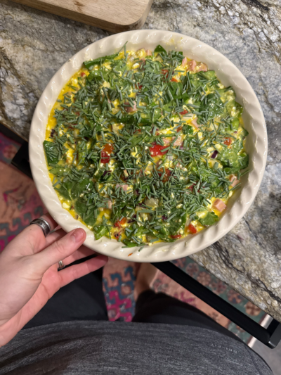 Bird Family Frittata