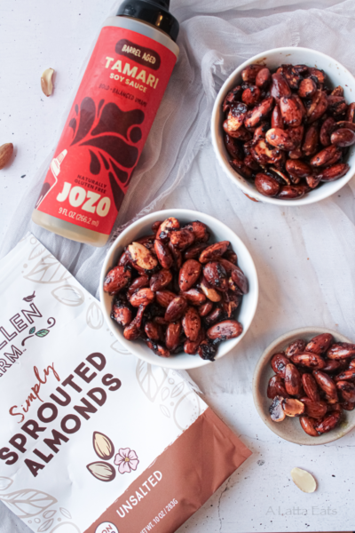 Tamari Roasted Almonds with Wasabi (Gluten-Free Dairy-Free)