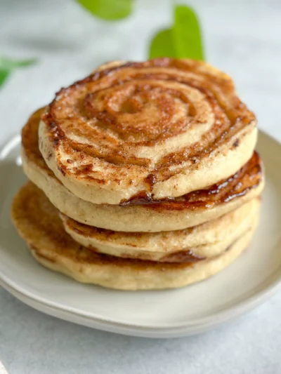 Gluten-Free Cinnamon Roll Pancakes
