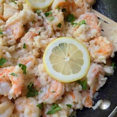 Lemon Risotto with Shrimp