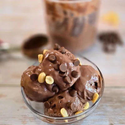 Ninja Creami Chocolate Peanut Butter Cottage Cheese Ice Cream