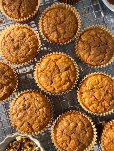 Gluten Free Carrot Muffins (with Buckwheat Flour)