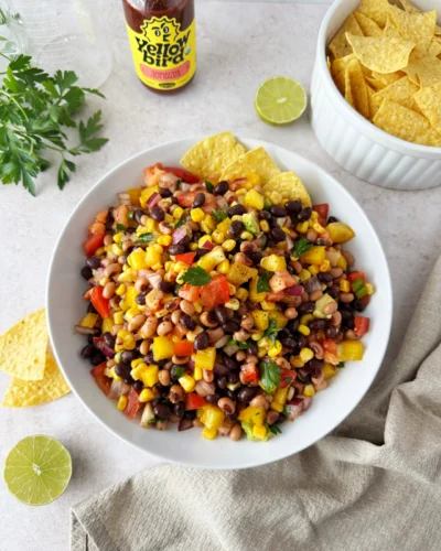 Cowboy Caviar with Hot Sauce Dressing