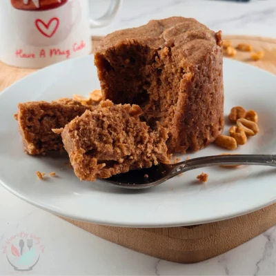 3-Ingredient Keto Peanut Butter Mug Cake