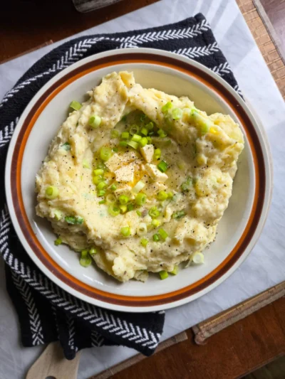 Creamy Boursin Scallion Mashed Taters
