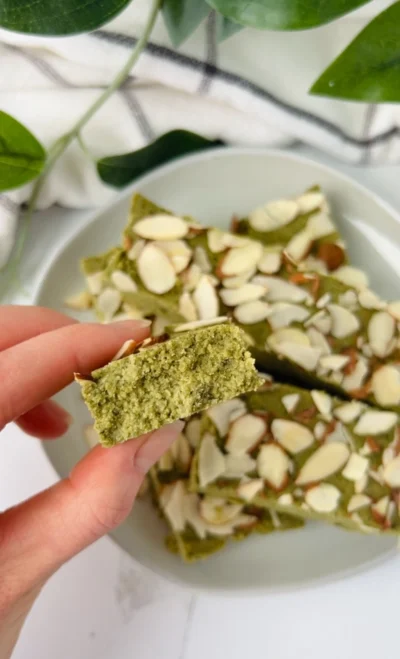 Matcha Almond Protein Bars