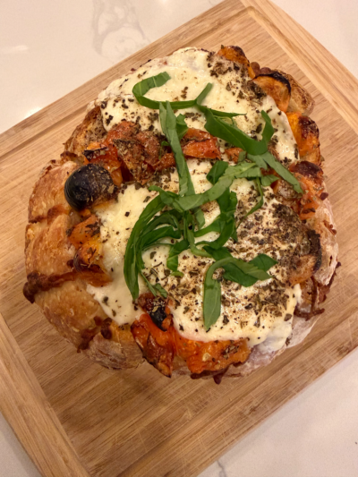 Pull Apart Caprese Sourdough