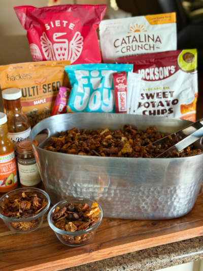 smoky maple bacon protein snack mix