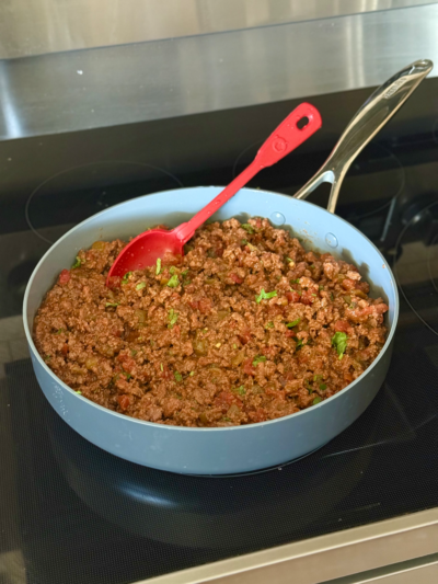 homemade “chorizo” meat