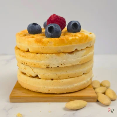 High Protein Keto Waffles with Almond Flour