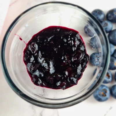Homemade Keto Sugar Free Blueberry Jam