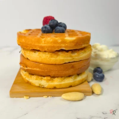 Easy Almond Flour Cottage Cheese Waffles (High Protein & Keto)