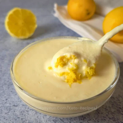 Keto Lemon Curd EGGLESS with Cottage Cheese