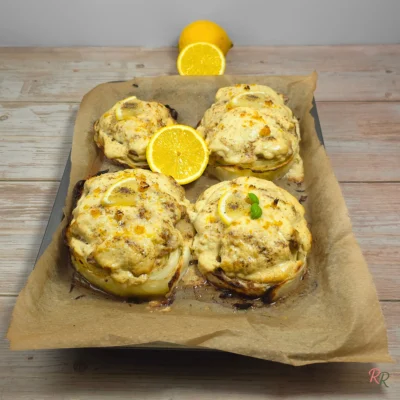 Lemon Pepper Chicken Alfredo with Cabbage Steaks