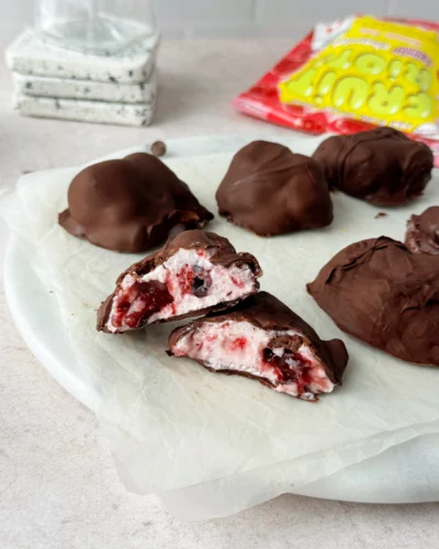 Chocolate Covered Cherry Yogurt Clusters