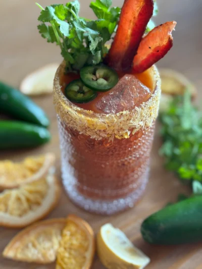 Red Zone Reset (Citrus & Cilantro Bloody Mary Mocktail) GF/DF