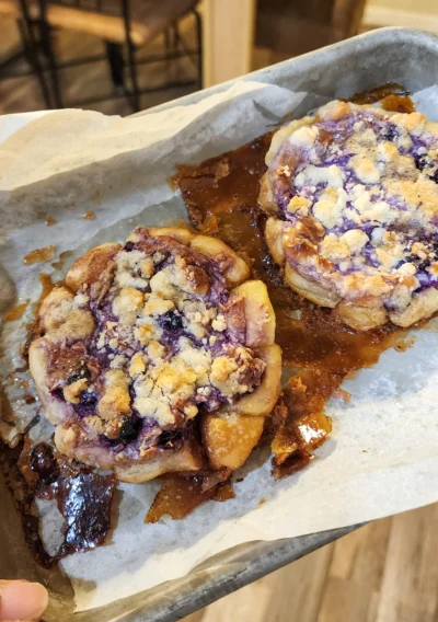 Blueberry Cheesecake Caramelized Pastries (GF)