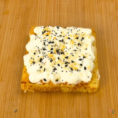 Everything Bagel Cottage Cheese Toast on Keto Cottage Cheese Mug Bread