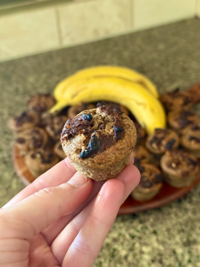 protein banana bread muffins