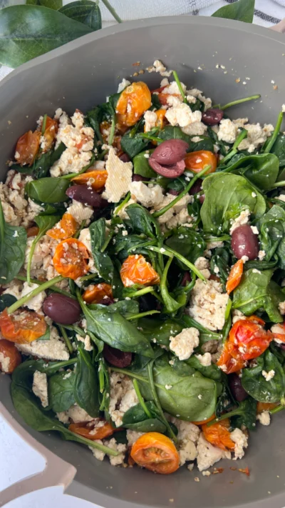 Mediterranean Tofu Scramble