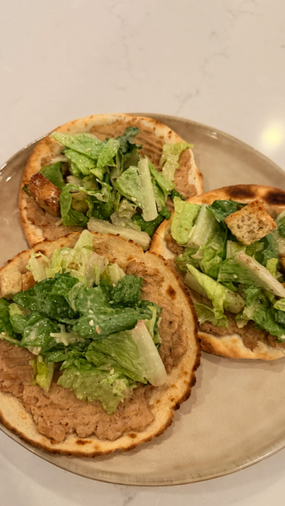 Tuna Caesar Smashed Tacos