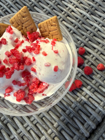 Raspberry Cheesecake Protein Ice cream (Ninja Creami)