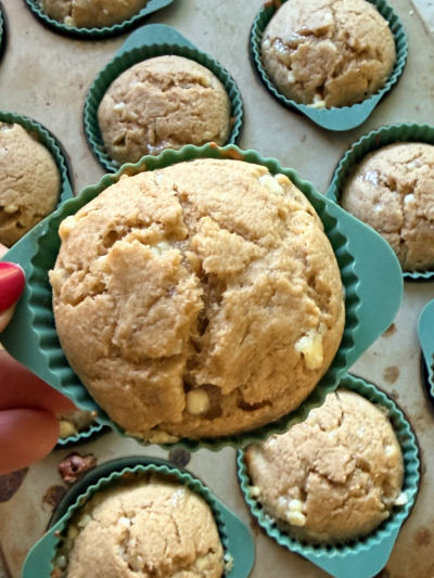 Lemon & White Chocolate Chip Muffins g/f