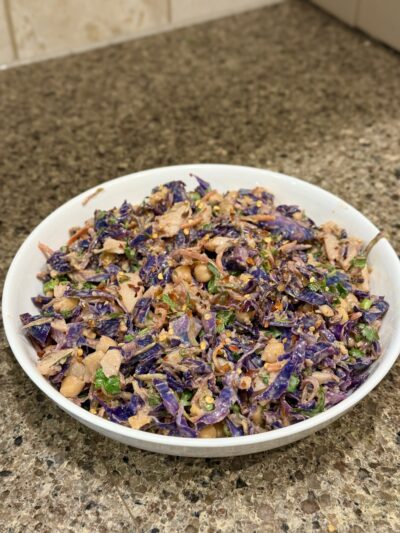 crunchy thai peanut slaw