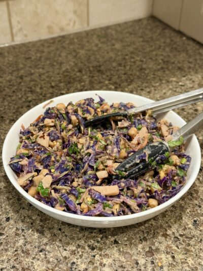 crunchy thai peanut slaw