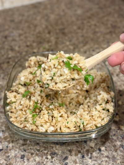 cilantro-lime cauliflower rice