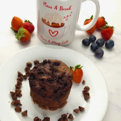 Keto Chocolate Mug Cake With Coconut Flour