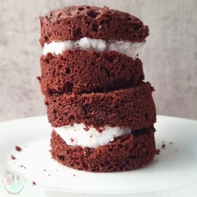 Chocolate Keto Oreo Mug Cake With Coconut Flour