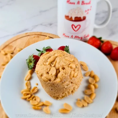 Keto Peanut Butter Mug Cake With Coconut Flour