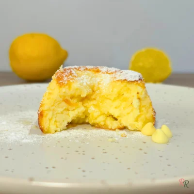 White Chocolate Lemon Cottage Cheese Mug Cake