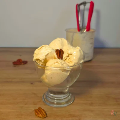 Maple Brown Butter Pecan Ninja Creami Cottage Cheese Ice Cream