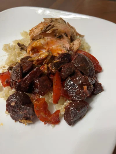 Salmon & Beet Sauté