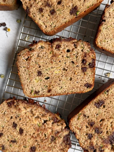 Zucchini Banana Bread (Gluten Free, Paleo)