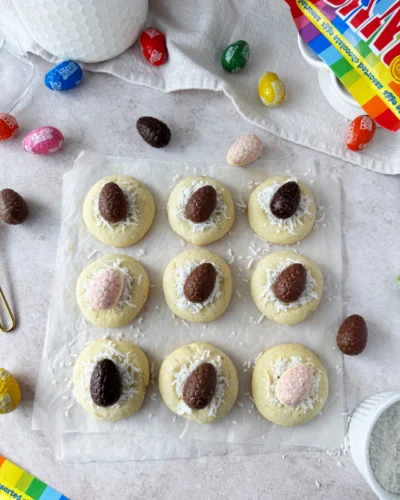 Sugar Cookie Easter Egg Nests